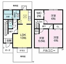 兵庫県加古川市加古川町北在家（賃貸アパート3LDK・1階・78.52㎡） その2