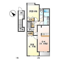 アイエスパレス・ウェスト 2階