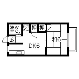 ユニハイツII 2階