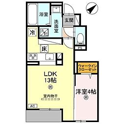 Casa Liber 1LDKの間取図画像