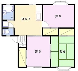 サンコート広畑 3DKの間取図画像