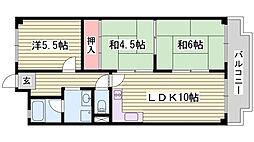 シャトー司 3LDKの間取図画像