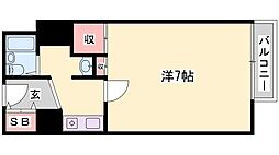 エスポワールカサイ ワンルームの間取図画像