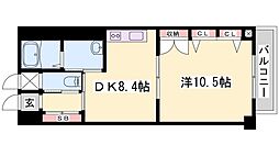 リッチ・キャッスルパート1 1DKの間取図画像
