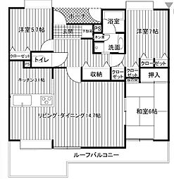 ライフガーデン吾妻壱番館 3LDKの間取図画像