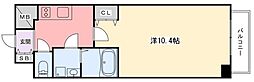 インタービレッジ土山二番館 1Kの間取図画像