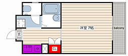 LIFETOWN2 ワンルームの間取図画像