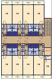 レインボーコア 1Kの間取図画像