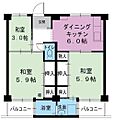 ビレッジハウス書写台2号棟2階3.3万円