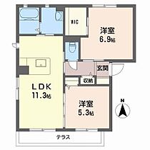 1階 / 2LDK / 54.07㎡