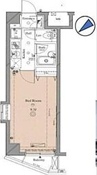 アクア・アルテシモ・コンコルディア 4階1Kの間取り