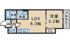 クリエオーレ曽根南町 205 ｜ 大阪府豊中市曽根南町3丁目（賃貸アパート1LDK・2階・33.57㎡） その2