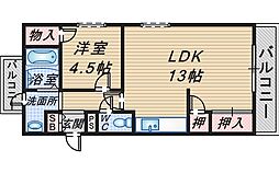 間取図画像 1LDK