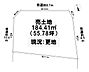 区画図：区画図です。三方向道路接道！