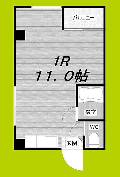 サンシャイン森之宮 ｜大阪府大阪市東成区中本１丁目(賃貸マンション1R・3階・25.00㎡)の写真 その2