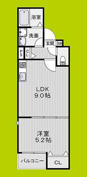 （仮称）La-Crea堺東 ｜大阪府堺市堺区中田出井町１丁(賃貸アパート1LDK・1階・34.48㎡)の写真 その2