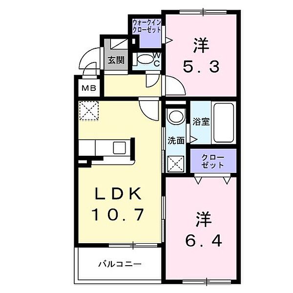 アーバンリオグランデ池田 ｜大阪府池田市豊島北２丁目(賃貸マンション2LDK・2階・50.71㎡)の写真 その2