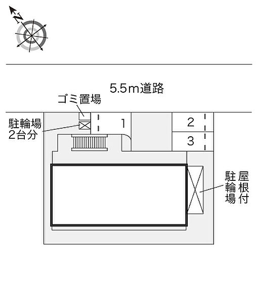 レオパレス九番町 ｜兵庫県西宮市甲子園九番町(賃貸アパート1K・1階・19.87㎡)の写真 その3