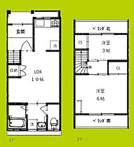 レトロハウス西住之江  ｜ 大阪府大阪市住之江区住之江３丁目（賃貸一戸建2LDK・--・47.18㎡） その2