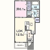 シュラインサイド泉佐野  ｜ 大阪府泉佐野市新町１丁目（賃貸アパート1LDK・1階・44.70㎡） その2