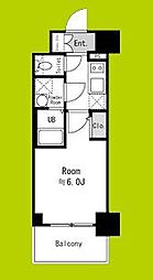 エスリード ザ・グラン大阪ノース 2階1Kの間取り