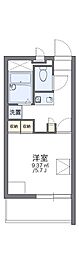 レオパレスルミエール森彦 2階1Kの間取り