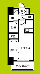 ソルテラスOSAKA緑橋クレアスト 10階1LDKの間取り