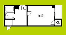 メゾンソフィア 1階1Kの間取り