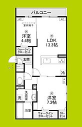 間取図画像 2LDK