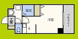 M’プラザ長堀弐番館 7階1Kの間取り