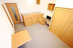 レオパレスプランタン四番館 2階1Kのリビング/ダイニング