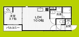 間取図画像 1LDK