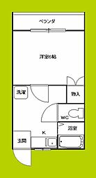 昭和ハイツ 1Kの間取図画像