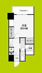 エル・セレーノ九条 2階1Kの間取り