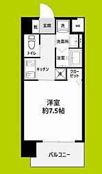 LIVIAZ NAMBA KRASS 9階1Kの間取り