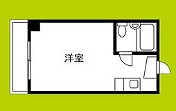 ルネッサンスシャレード 4階ワンルームの間取り