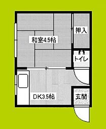 ハイツ葵 1Kの間取図画像