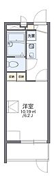 レオパレスグレイト 1階1Kの間取り