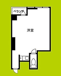 ニューライフ船場 10階1Kの間取り