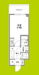 リヴェント難波ウエスト 10階1Kの間取り