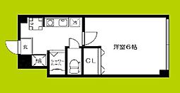 サンハイツ 5階1Kの間取り