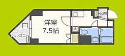 ORYZA肥後橋 8階1Kの間取り