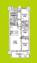 スプランディッド大阪NAMBA LINE 3LDKの間取図画像