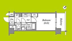 アドバンス大阪クラージュ 1Kの間取図画像