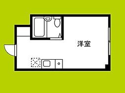 グランドハイツ野田 ワンルームの間取図画像