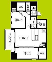 スプランディッドX 2LDKの間取図画像