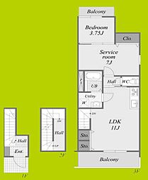 間取図画像 2LDK