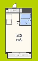 メゾン・ド・サンセール ワンルームの間取図画像