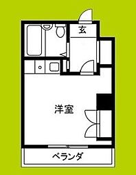 フォーラム都島内代駅前 ワンルームの間取図画像