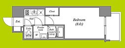 アドバンス大阪シック 1Kの間取図画像